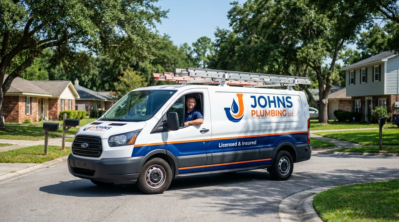 Johns Plumbing LLC service van in Sierra Vista, AZ