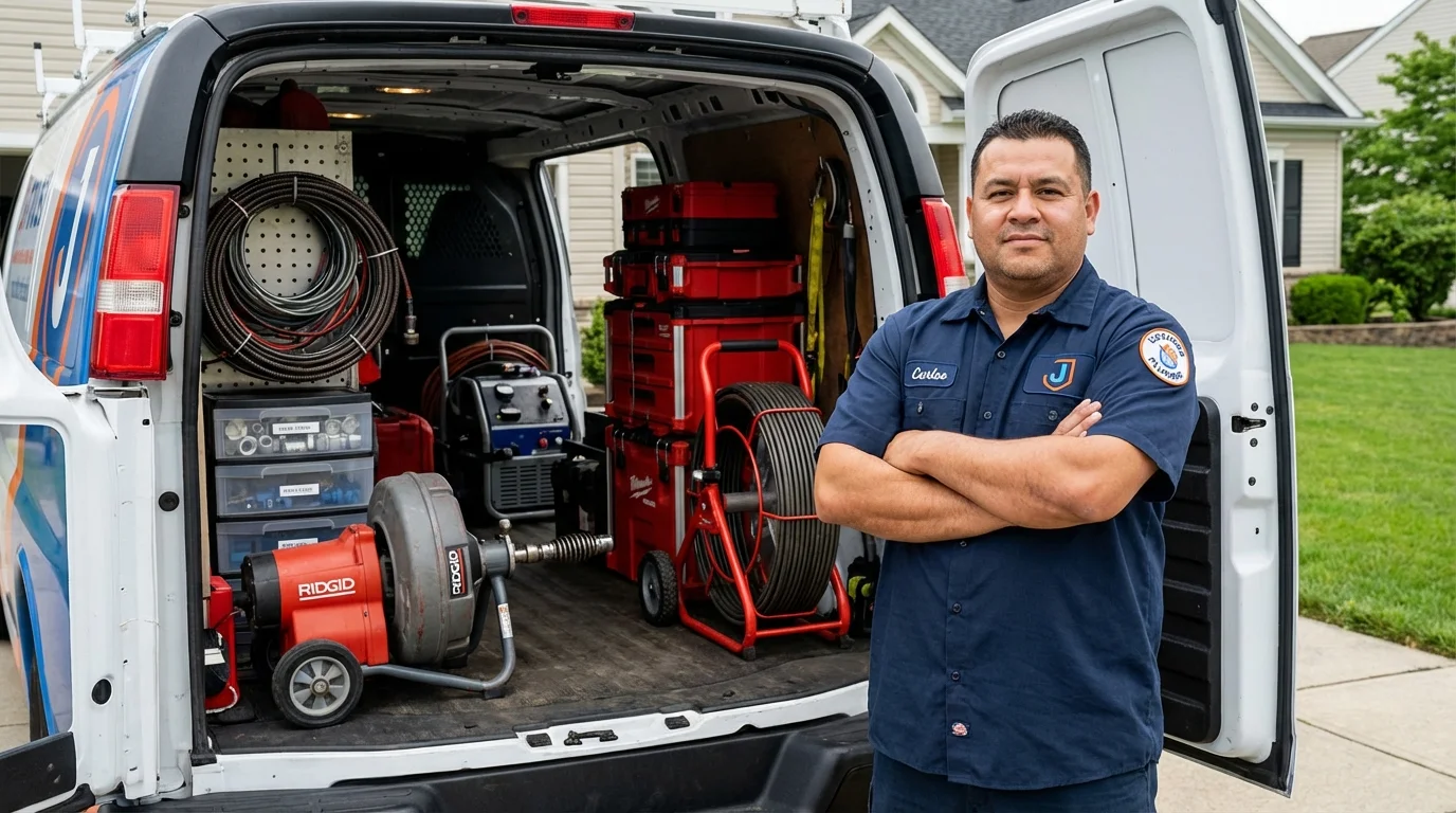 Professional drain cleaning equipment and Johns Plumbing LLC plumber in Sierra Vista