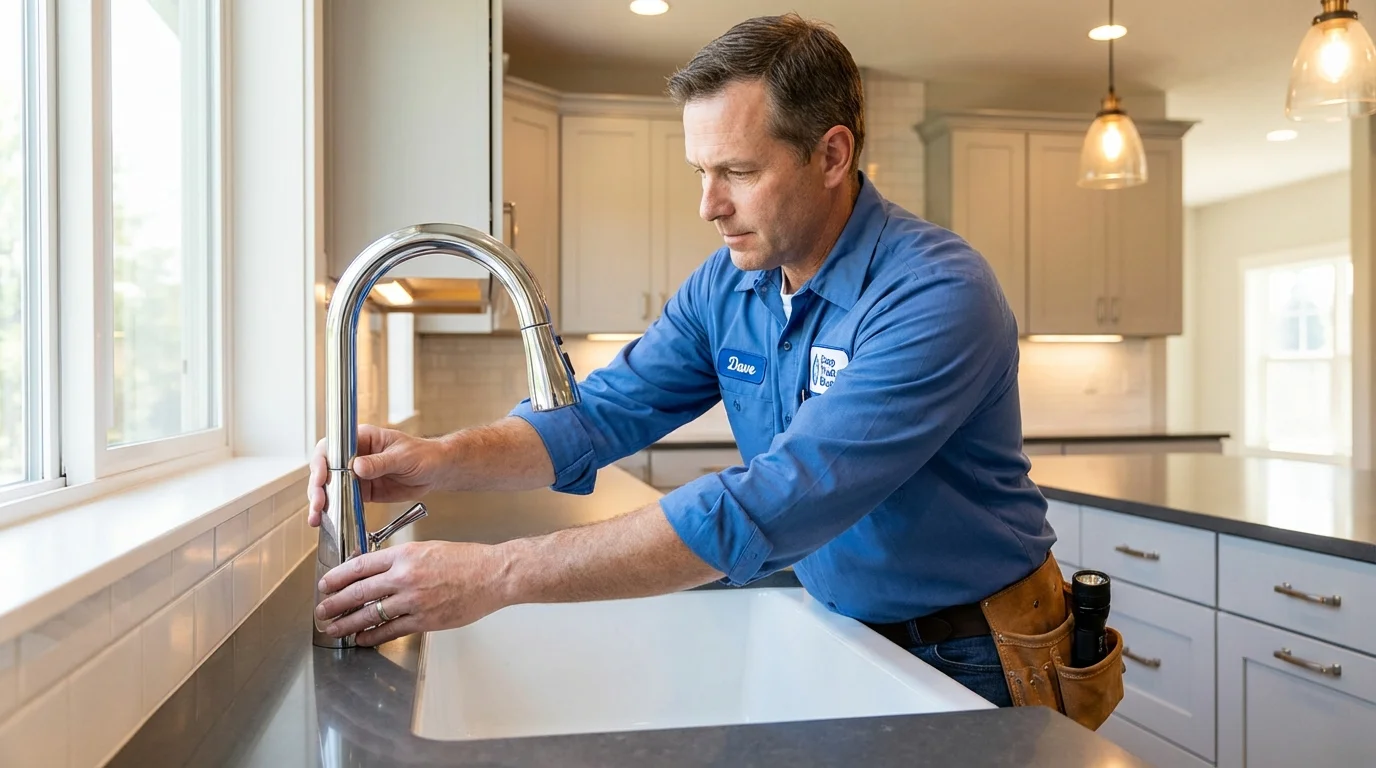 Kitchen faucet installation by Johns Plumbing LLC in Sierra Vista